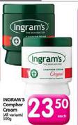 Ingram's Camphor Cream (All Variants)-500g Each