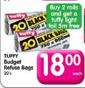 Tuffy Budget Refuse Bags-20's Each