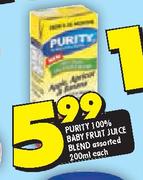 Purity 100% Baby Fruit Juice Blend-200ml