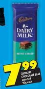 Cadbury Chocolate Slab-90gm Each