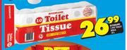 Ritebrand 1-Ply Toilet Rolls-10's