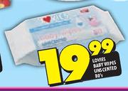 Lovies Baby Wipes Unscented-80's
