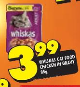 Whiskas Cat Food Chicken In Gravy-85g