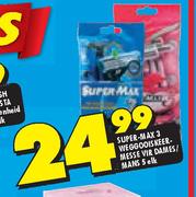 Super-Max 3 Weggooiskeermesse Vir Dames/Mans-5 Elk
