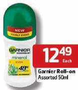 Garnier Roll-On-50Ml Each