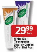 White Glo Toothpaste 3-In-1 Each