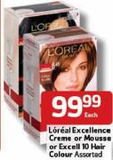 Loreal Excellence Creme Or Mousse Or Excell 10 Hair Colour-Each
