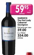 Warwick The First Lady Cabernet Sauvignon-6 x 750ml