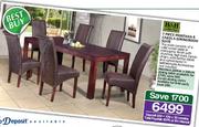 H&H Collection 7 Piece Montana & Carola Diningroom Suite