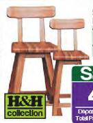 H&H Collection Kia Bar Chair-750mm Each