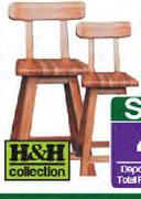 H&H Collection Kia Bar Chair-650mm Each
