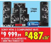 Sony HTM 5 Component Hi-Fi-Each