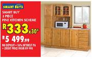 Smart Buy 3 Piece Pine Kitchen Scheme-Each