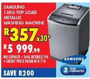 Samsung 13kg Pop Load Mettalic Washing Machine-Each