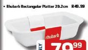 Rhubarb Ractangular Platter-29.2cm