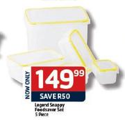 Legend Snappy Foodsaver Set-5 Piece