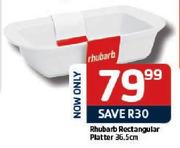 Rhubarb Ractangular Platter-36.5cm