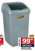 Addis Flip Top Bin Steel Colour-46L