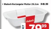 Rhubarb Rectangular Platter - 29.2cm