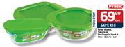 Pyrex Round, Square Or Rectangular Cook n Store-0.35 / 0.4L Each