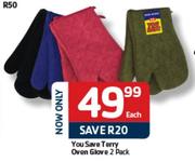 You Save Terry Oven Glove-2 Pack