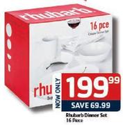Rhubarb Dinner Set-16 Piece