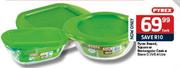 Pyrex Round, Square Or Rectangular Cook n Store-0.35/0.4L Each