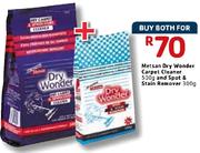 Metsan Dry Wonder Carpet Cleaner 500g And Spot & Stain Remover-300g Each