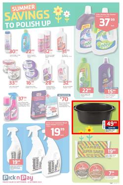 Pick N Pay : Summer Savings On Spring Cleaning (23 Sep - 6 Oct 2013), page 7