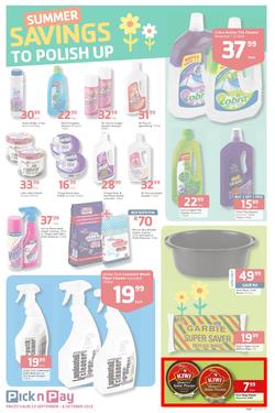 Pick N Pay : Summer Savings On Spring Cleaning (23 Sep - 6 Oct 2013), page 7