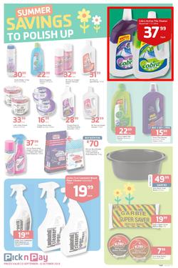 Pick N Pay : Summer Savings On Spring Cleaning (23 Sep - 6 Oct 2013), page 7