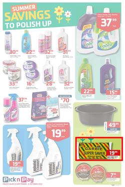 Pick N Pay : Summer Savings On Spring Cleaning (23 Sep - 6 Oct 2013), page 7