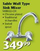 Elements Sable Wall Type Sink Mixer((MI8022-CH)