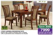 H&H Collection 7 Piece Sardinia Diningroom Suite