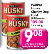 Purina Husky Chunky Dog Food (All Flavours)-400g-Each
