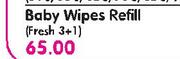 Baby Wipes Refill (Fresh 3 + 1)