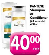 Pantene Shampoo Or Conditioner-400Ml Each