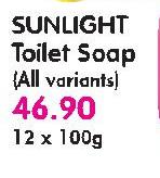 Sunlight Toilet Soap-12x100Gm