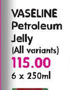 Vaseline Petroleum Jelly-6x250Ml
