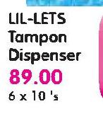 Lil-Lets Tampon Dispenser-6x10's