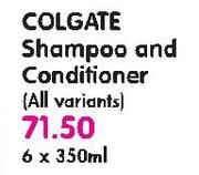 Colgate Shampoo And Conditioner-6x350Ml