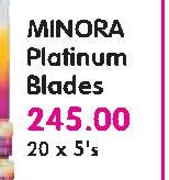 Minora Platinum Blades-20x5's