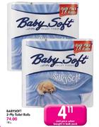 Baby Soft 2-Ply Toilet Rolls-Each