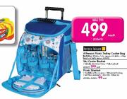 Terrace Leisure 4 Person Picnic Trolley Cooler Bag-Each