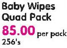Huggies Baby Wipes Quad Pack-256's-Per Pack