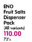 Eno Fruit Salts Dispenser Pack(All Variants)-72's