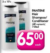 Pantene Hair Shampoo/Conditioner(All Variants)-750ml Each