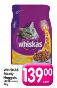 Whiskas Meaty Nuggets(All Flavours)-4kg