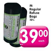 M Regular Refuse Bags-20's Each