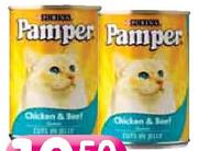 Pamper Wet Cat Food(All Flavours)-385g 